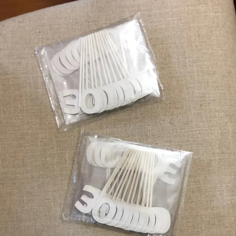 Gold and Silver “30” Cupcake Picks